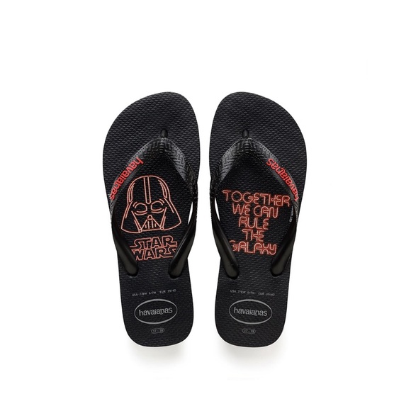 Havaianas Other - Havaianas Star Wars flip flops with Darth Vadar